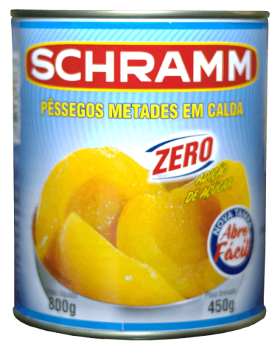 Pêssegos Metades em Calda Zero