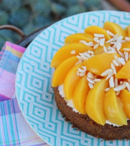 Cheesecake de Pêssego (baixo carboidrato / zero açúcar)