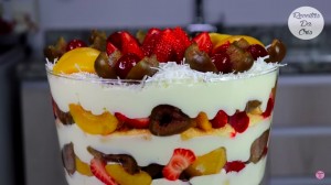 Pavê de Frutas na Taça